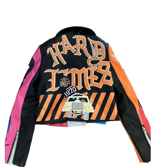 Free Chariot leather moto motorcycle bomber Jackets - Picture 2 of 10